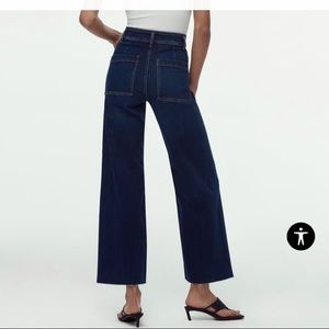 Zara Dark Marine Straight Jeans